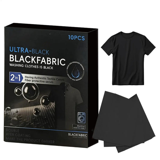 Black Fabric Dye Sheets – Restore & Darken Black Clothes (10pk) Fabric Dye Sheets Peaceful Pleasures Health and Wellness