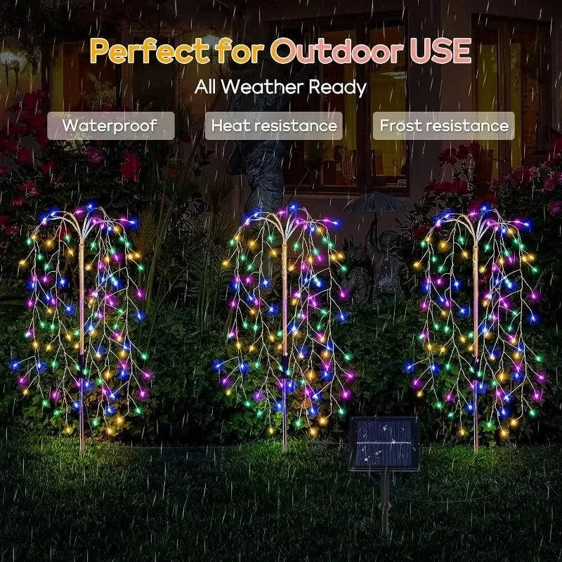 Solar Fireworks Dandelion LED Garden Lights – Outdoor Decor