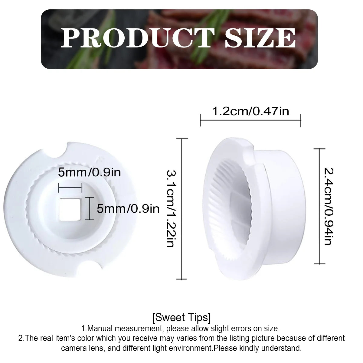 Conical Ceramic Burr, Ceramic Grinder for Wood Salt and Pepper Mill, Pepper Mill Replacement Parts Peaceful Pleasures Health and Wellness