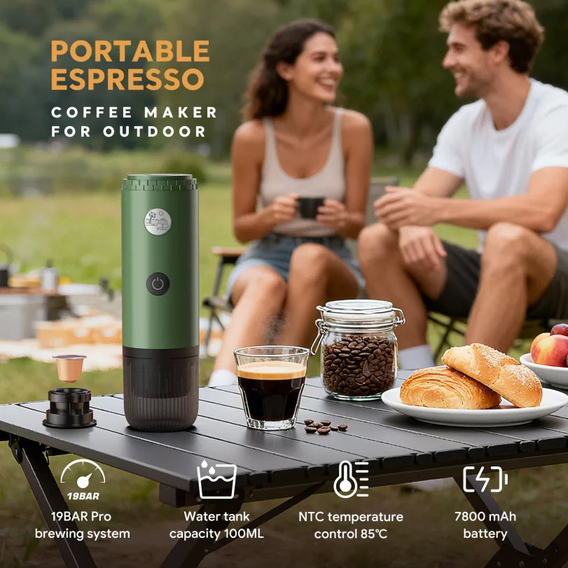 Portable 3-in-1 Espresso Machine | USB-C Travel Coffee Maker