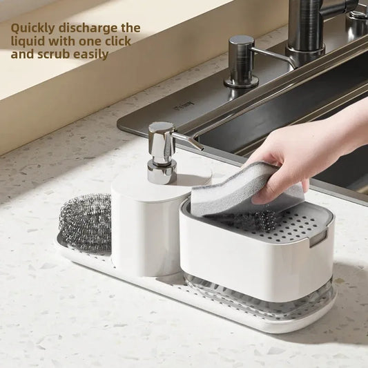 Household Automatic Liquid Box Desktop Hand Sanitizer Storage Box Bathroom Countertop Towel Rack Creative Soap Holder Peaceful Pleasures Health and Wellness