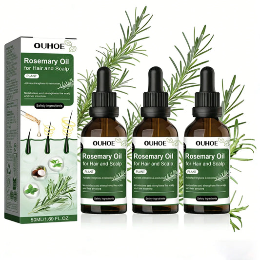 Rosemary Hair Growth Oil Hair Care Thickness Loss Deep Nourishing Scalp Care Strengthen Repair Damaged Oil Control For Men Women Peaceful Pleasures Health and Wellness