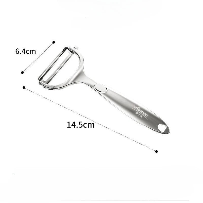 Stainless Steel Peeler Kitchen Potato Peeler Household Multifunctional Vegetable Fruit Peeling Tool Kitchen Accessories Peaceful Pleasures Health and Wellness 1PC