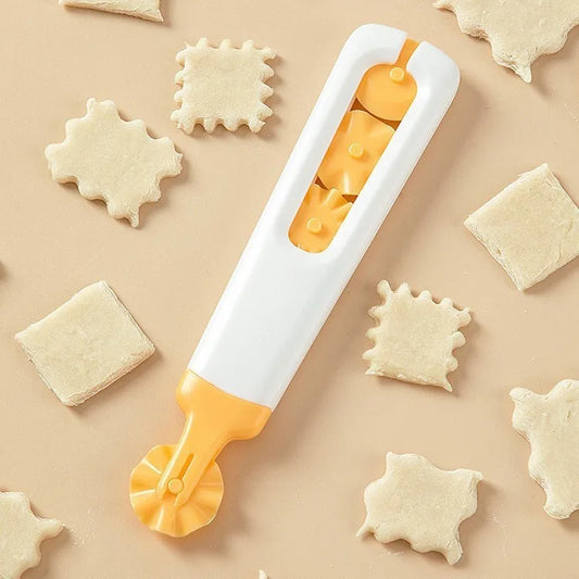 Dumpling Cookie Round Dough Roller Cutter | Pizza Pastry Tool Dough Cutter Tool Peaceful Pleasures Health and Wellness 1 pc