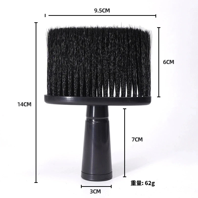 Soft Neck Face Duster Brush | Barber Salon Hair Cleaning Tool Hair Cleaning Brush Peaceful Pleasures Health and Wellness 1pcs Black