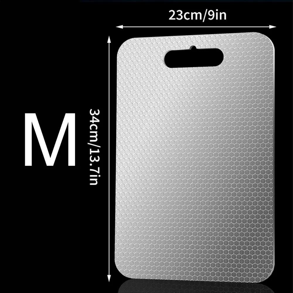 Double-Sided Stainless Steel Cutting Board | Dishwasher Safe Stainless Steel Cutting Board Peaceful Pleasures Health and Wellness China Mainland M
