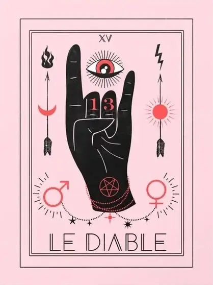 Bohemian Zodiac Tarot Astrology Canvas Wall Art | HD Print