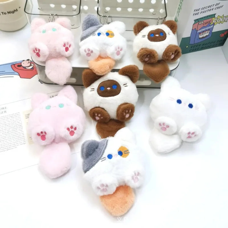 Cute Plush Cat Keychain Pendant – Bag Charm Gift 1–20 Pack