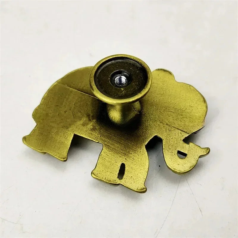 Elephant Cabinet Knobs | Retro Zinc Alloy Drawer Pulls 50 Pack