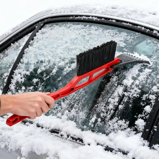 2-in-1 Car Snow Brush & Ice Scraper | Long Handle Winter Tool Car Snow Brush Peaceful Pleasures Health and Wellness