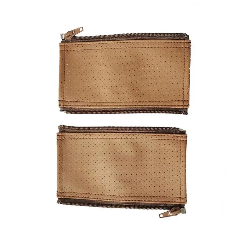 Stroller Handle Protector Covers – Zippered PU Leather 2pcs