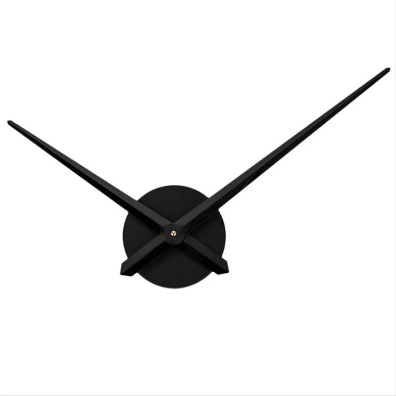 NewPractical Big Size for 3D Wall Clock Modern Home Decor Brief DIY Large Clock Needles Quartz Hour Hands Accessories Mechanism Peaceful Pleasures Health and Wellness Black