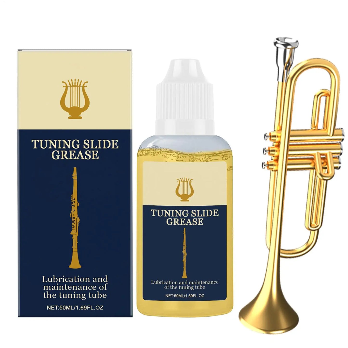 Instrument Slide Grease Lubricant Trombone Flute Saxophone Clarinet Cleaner Valve& Bearing Care For Brass Woodwind Music Supples Peaceful Pleasures Health and Wellness