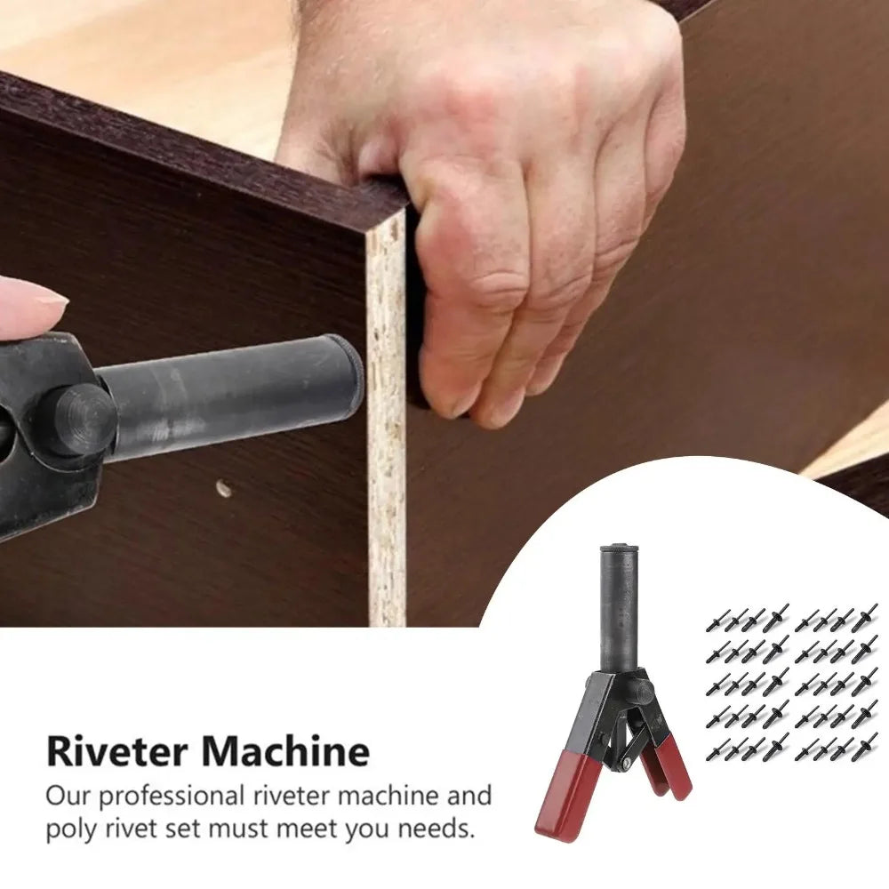 Quick Set Plastic Rivet Gun 40Pcs Multifunctional POM Rivets for Car Door Panel Trim Fastening Peaceful Pleasures Health and Wellness