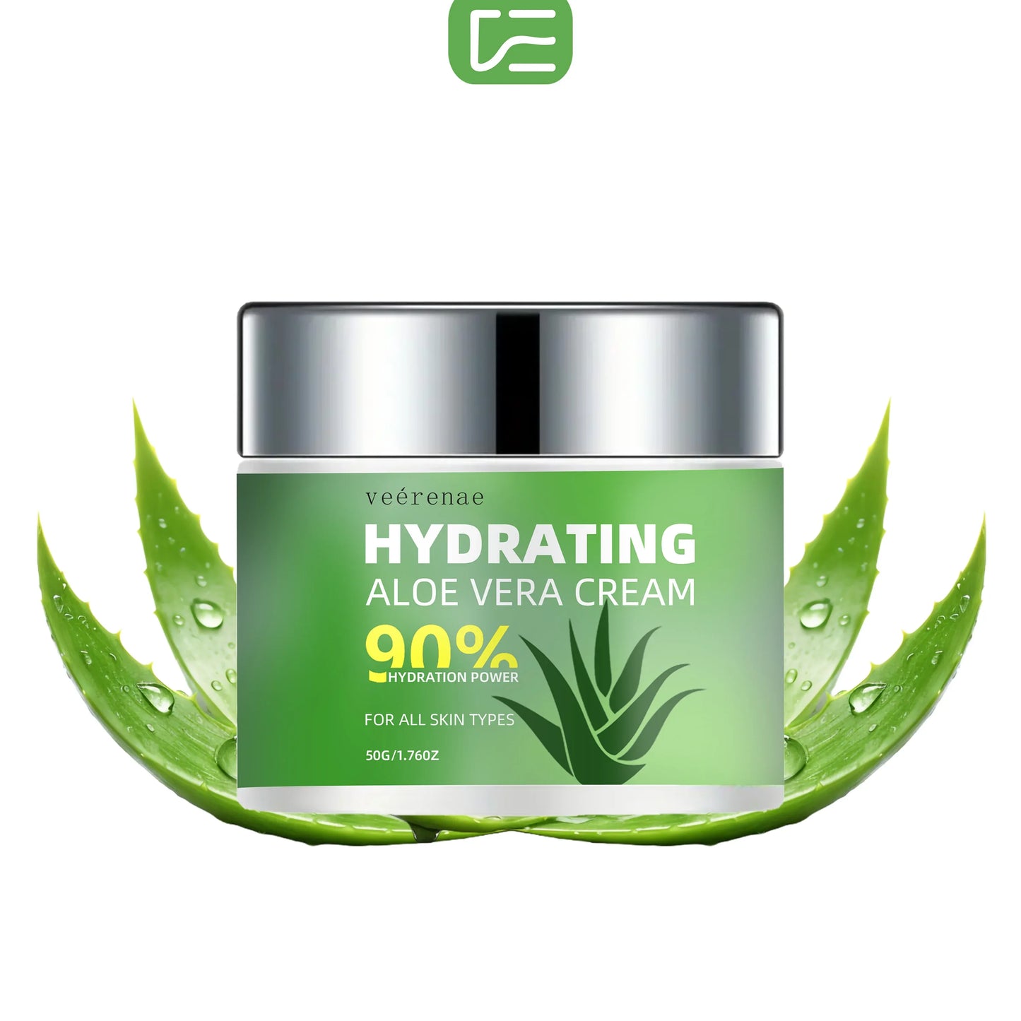 Veérenae Aloe Vera Face Cream – Hydrating, Non-Greasy Moisturizer