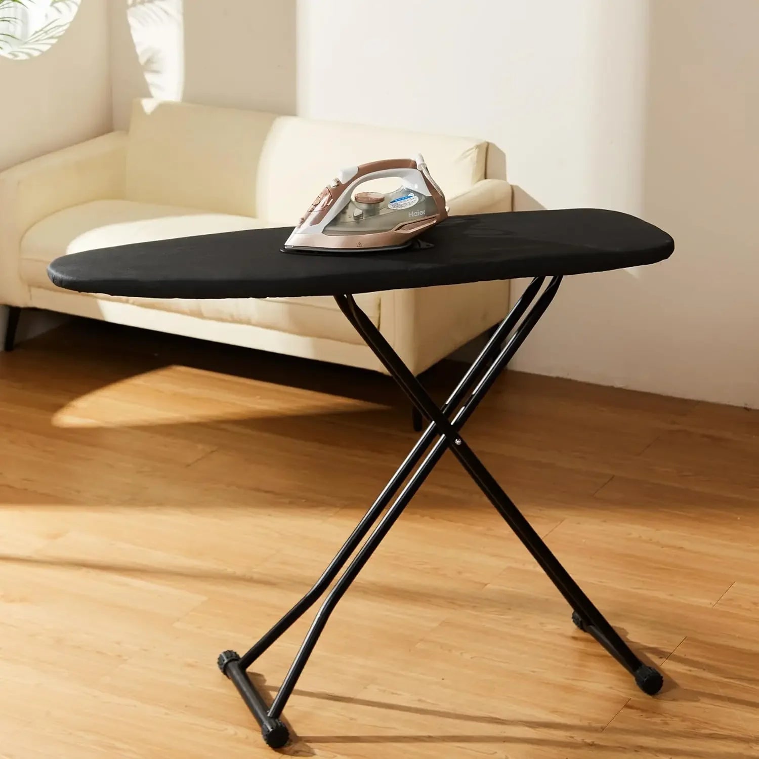 Foldable Adjustable Ironing Board with Heat-Resistant Cover - Lightweight Durable Home Use Peaceful Pleasures Health and Wellness