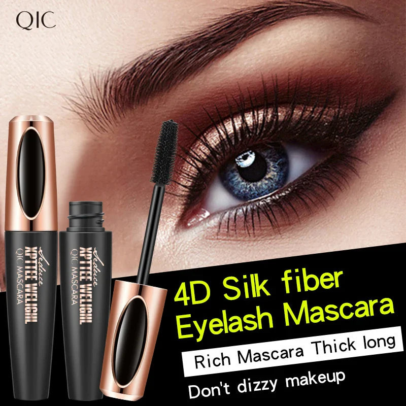 QIC 4D Fiber Mascara – Volumizing, Lengthening & Long-Lasting