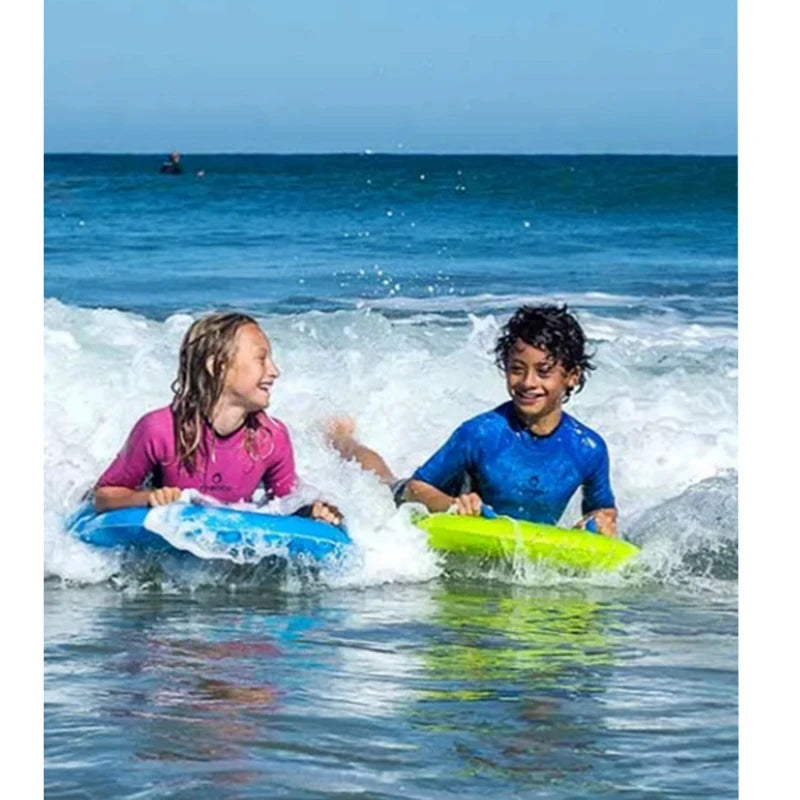 Inflatable Surfboard Portable Prone Board Beginner's Tour Lightweight Kickboard Water Skiing Board for Sea Surfing Peaceful Pleasures Health and Wellness