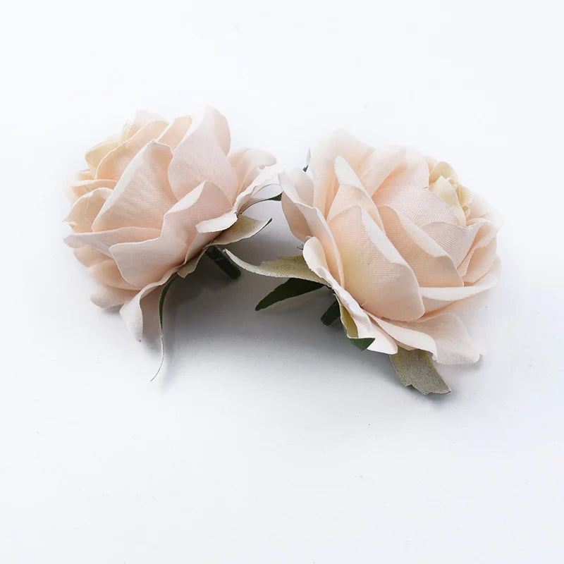 Silk Rose Heads 5/10pcs – Wedding, Wreath & DIY Decor