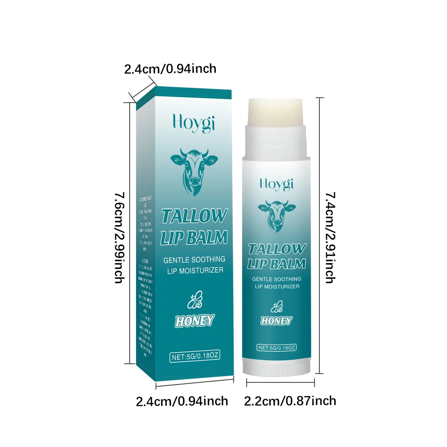 Tallow & Honey Lip Balm – Deep Moisture & Plump Lips