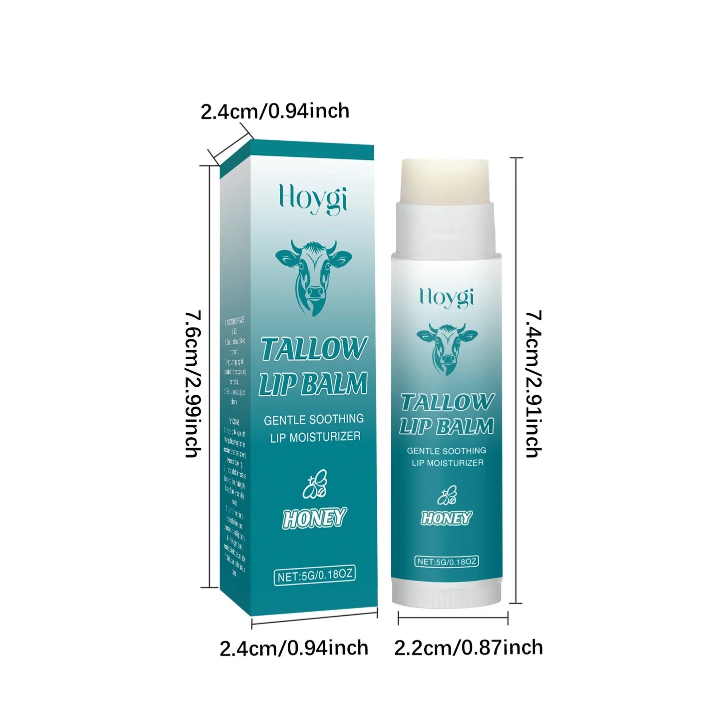 Hoygi Tallow & Honey Lip Balm – Moisturize, Plump & Smooth
