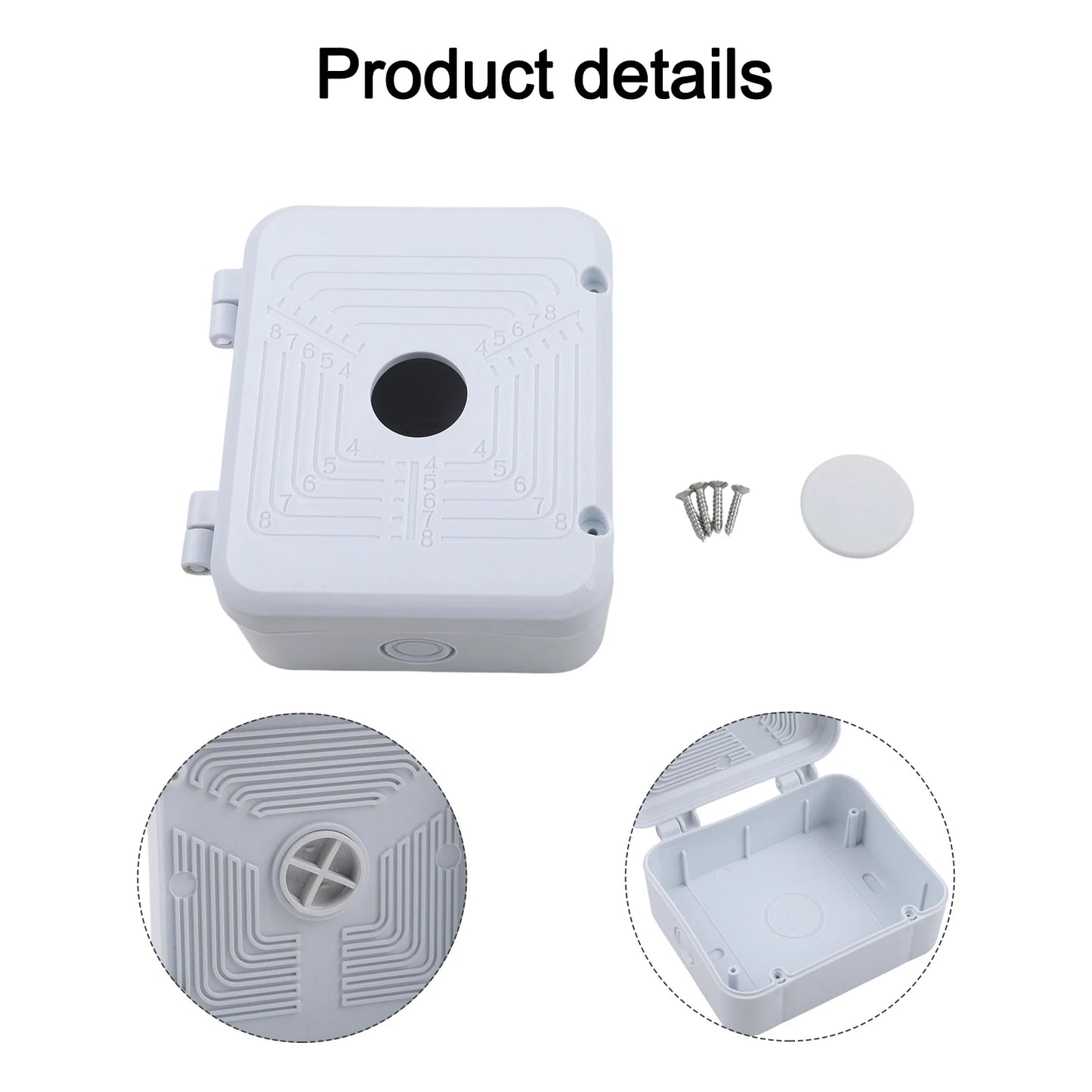 Junction Box CCTV Camera Video Wire Power Supply Cable Outdoor