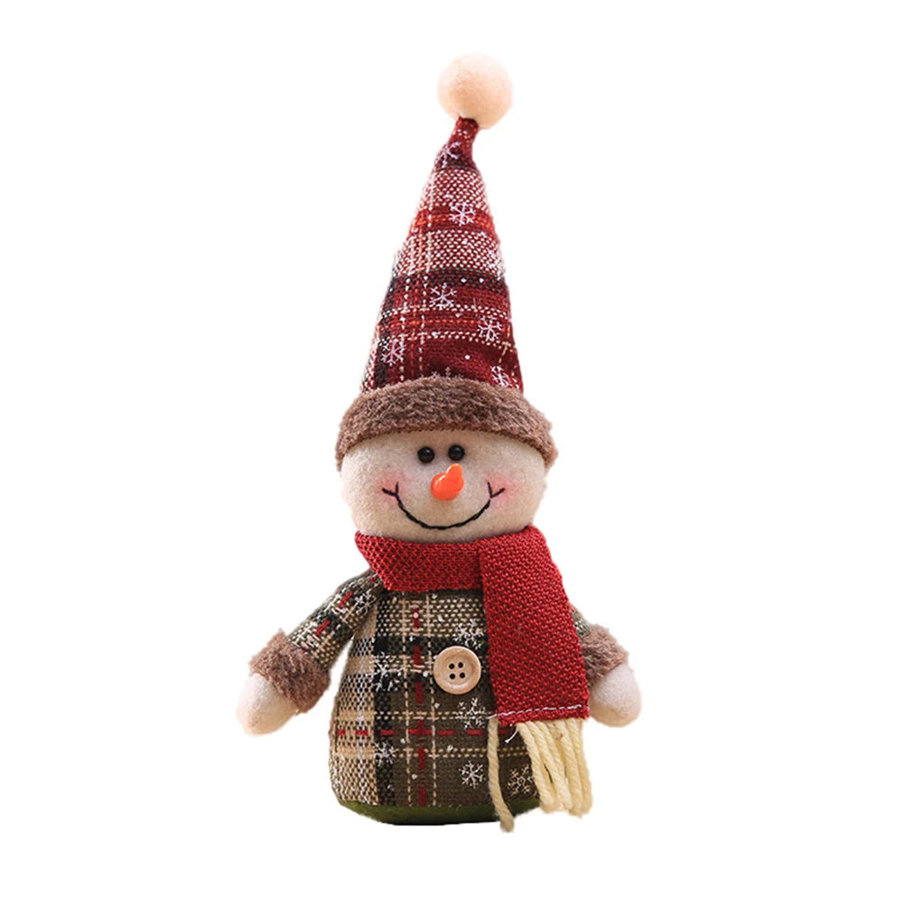Christmas Tree Hanging Dolls Christmas Snowman Element Decor for Family Friend Christmas Gift Peaceful Pleasures Health and Wellness E
