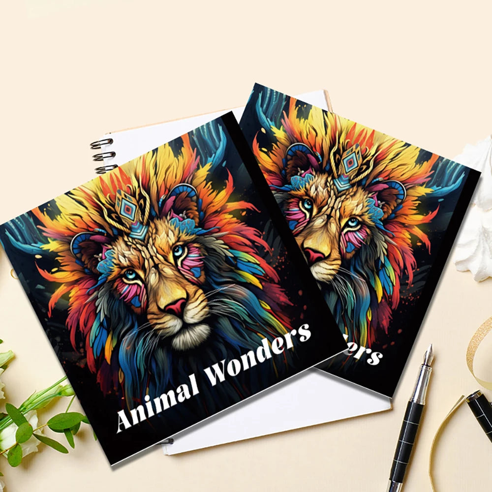 20-Page Coloring Book Adults Kids Stress Relief Birthday Party Favors