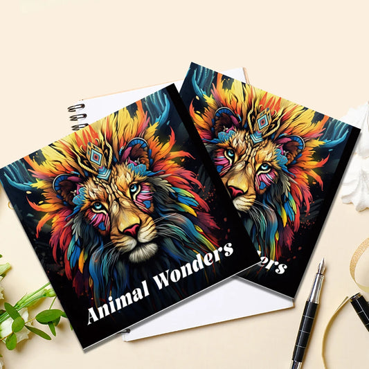 20-Page Coloring Book Adults Kids Stress Relief Birthday Party Favors Peaceful Pleasures Health and Wellness