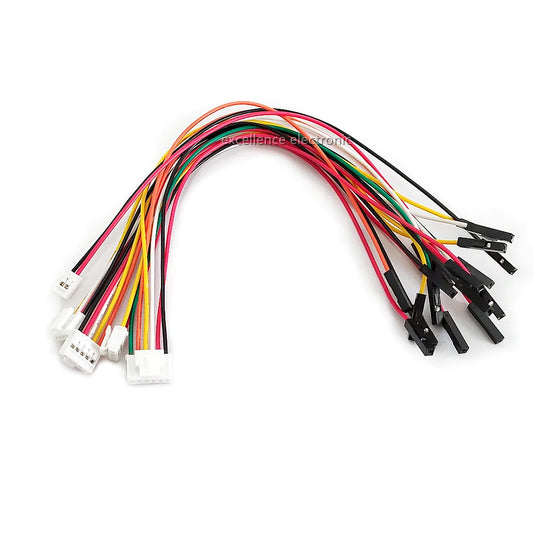 5Pcs HY2.0 to Dupont Line Electronic Wire-2P/3P/4P/5P/6P/8P/10 Pin To 2.54mm Dupont Male/Female Wire Connector 26AWG 20cm Cable Peaceful Pleasures Health and Wellness 100MM 3P