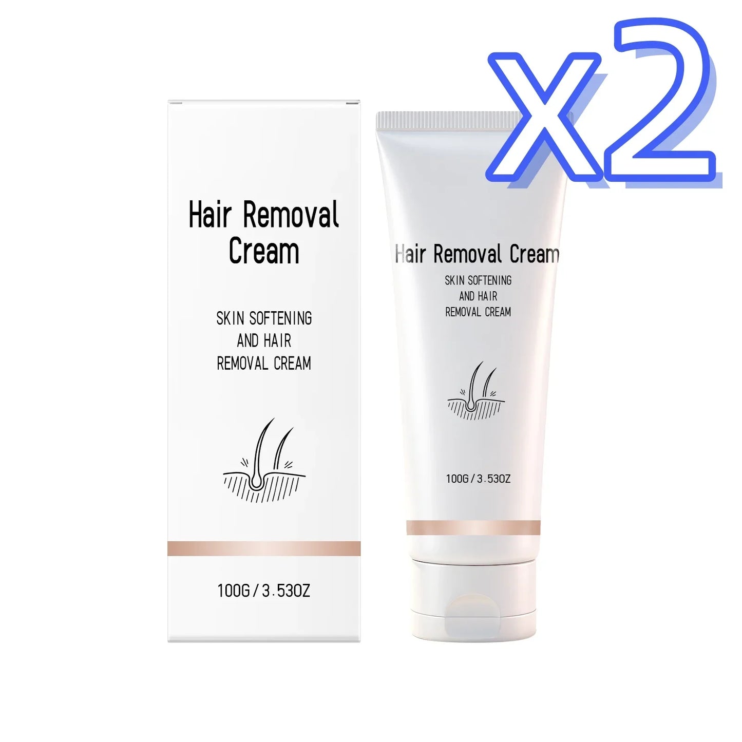 Painless Hair Removal Cream – Gentle & Nourishing 100g