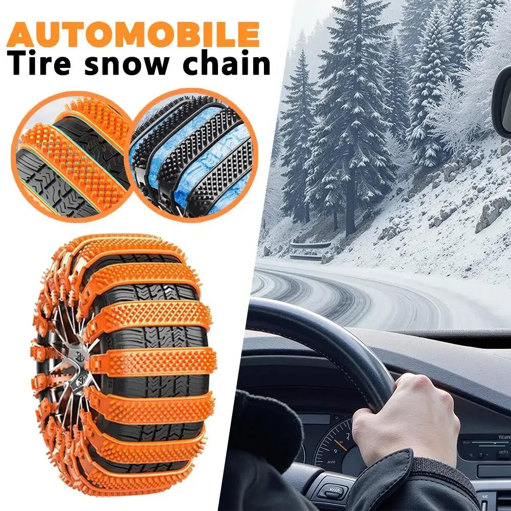20/10pcs Snow Chain Urethane Set Wheel Ties Belts Widen Thicken Car Tire Crawler Anti-skid Wheel Tyre Ties Winter Emergency Tool Peaceful Pleasures Health and Wellness