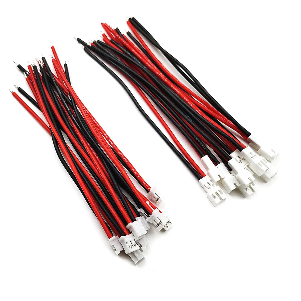5/10/20/50/100Pairs Soft Silicone JST-PH 2.0 Male and Female Connector Cable 10cm for Battery JJRC H36 H67 Blade Inductrix E010 Peaceful Pleasures Health and Wellness