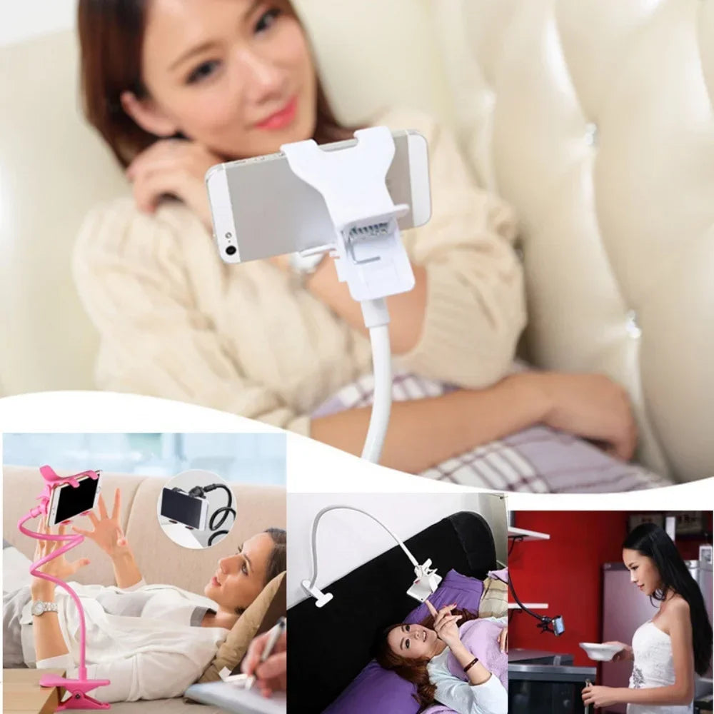 Universal Long Arm Phone Holder – Bedside & Desktop Clamp Stand
