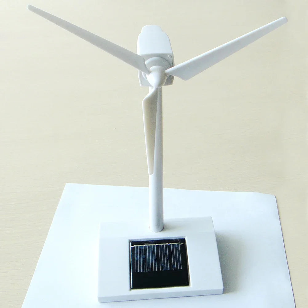 Solar Powered Windmill Early Educational Toy Rotatable 3D Windmill Educational Model Lightweight Energy-Saving for Children Gift Peaceful Pleasures Health and Wellness