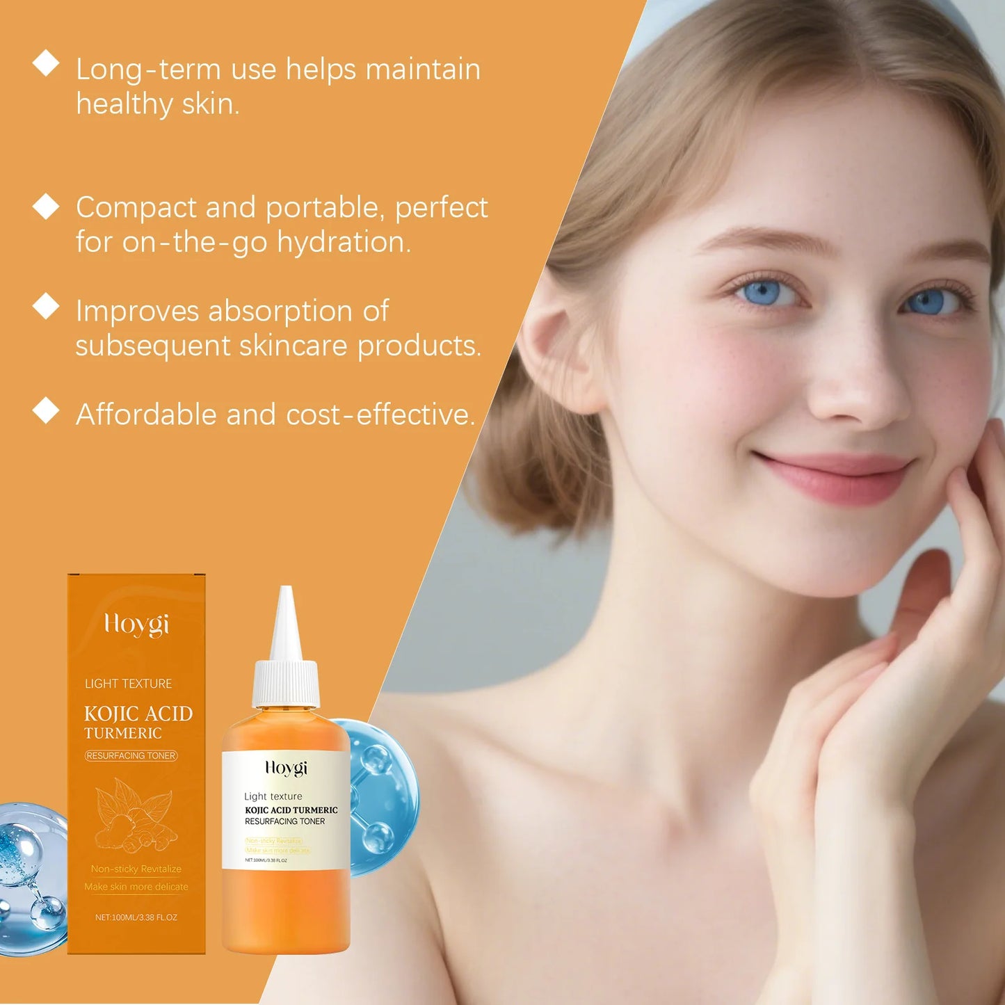 Kojic Acid Turmeric Brightening Toner – Pore Minimizing