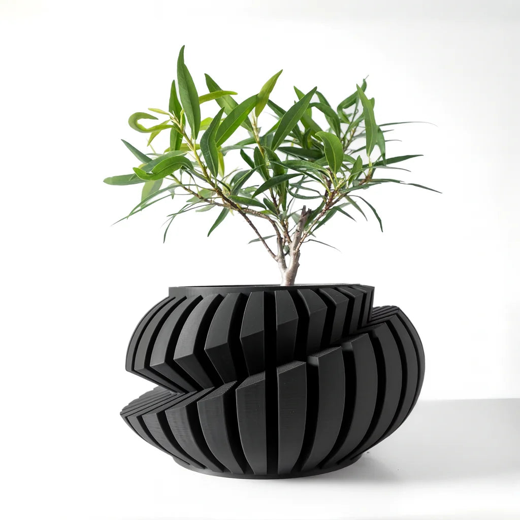 3D Printed Geometric Flower Pot | Eco-Friendly PLA Planter