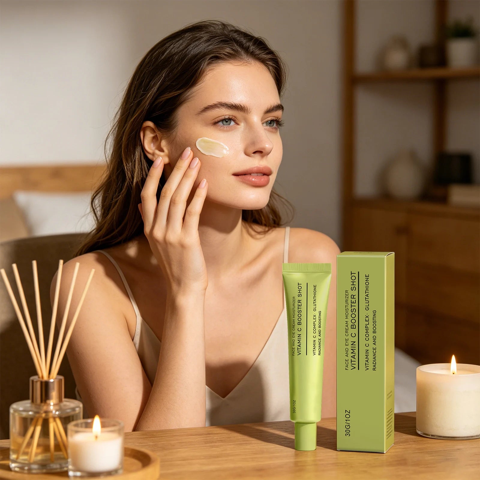 Niacinamide Moisturizing Cream Tighten Skin Soothing Enhance Elasticity Improve Rough Skin Texture Brighten Boosting Eye Cream Peaceful Pleasures Health and Wellness