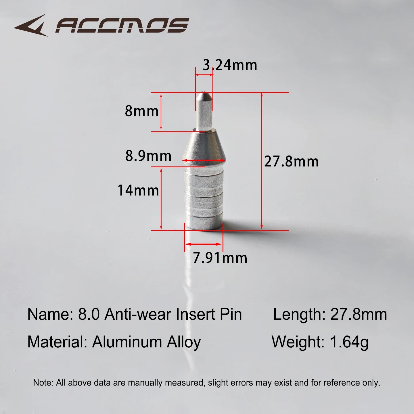 Nock Pin ID3 Aluminum Arrow Tail Shaft Archery Shooting Accessories