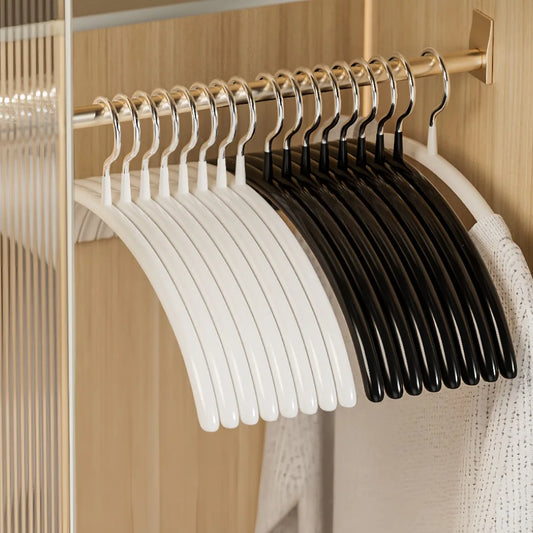 10-Pack Non-Slip Metal Clothes Hangers | Space-Saving Closet Clothes Hangers Peaceful Pleasures Health and Wellness