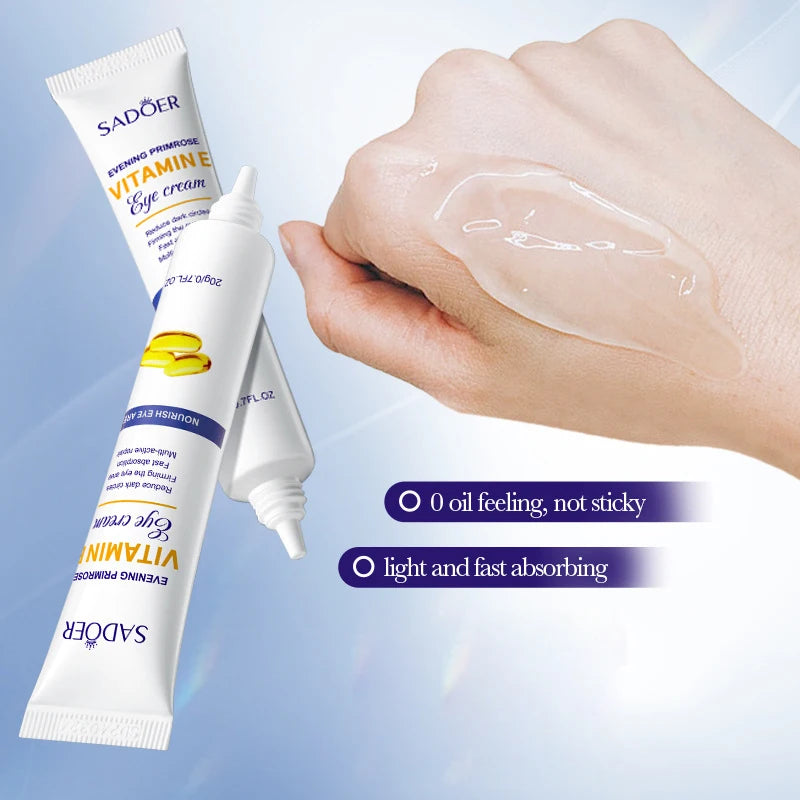 SADOER Evening Primrose Eye Cream | Dark Circles & Anti-Aging Eye Cream Peaceful Pleasures Health and Wellness