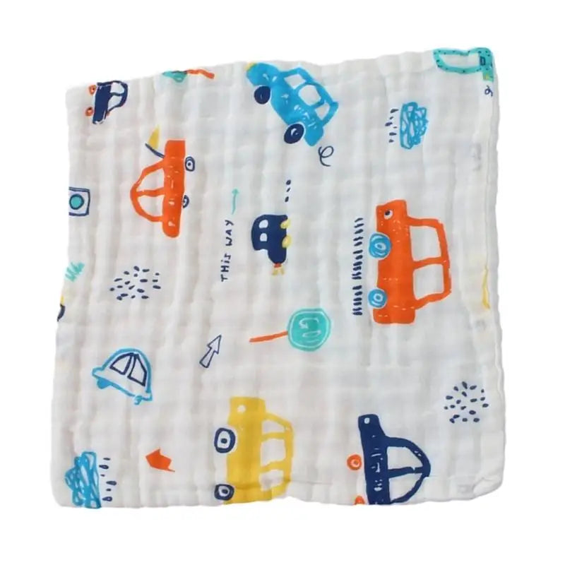 Soft 6-Layer Cotton Baby Bib & Face Towel | Quick Absorbent