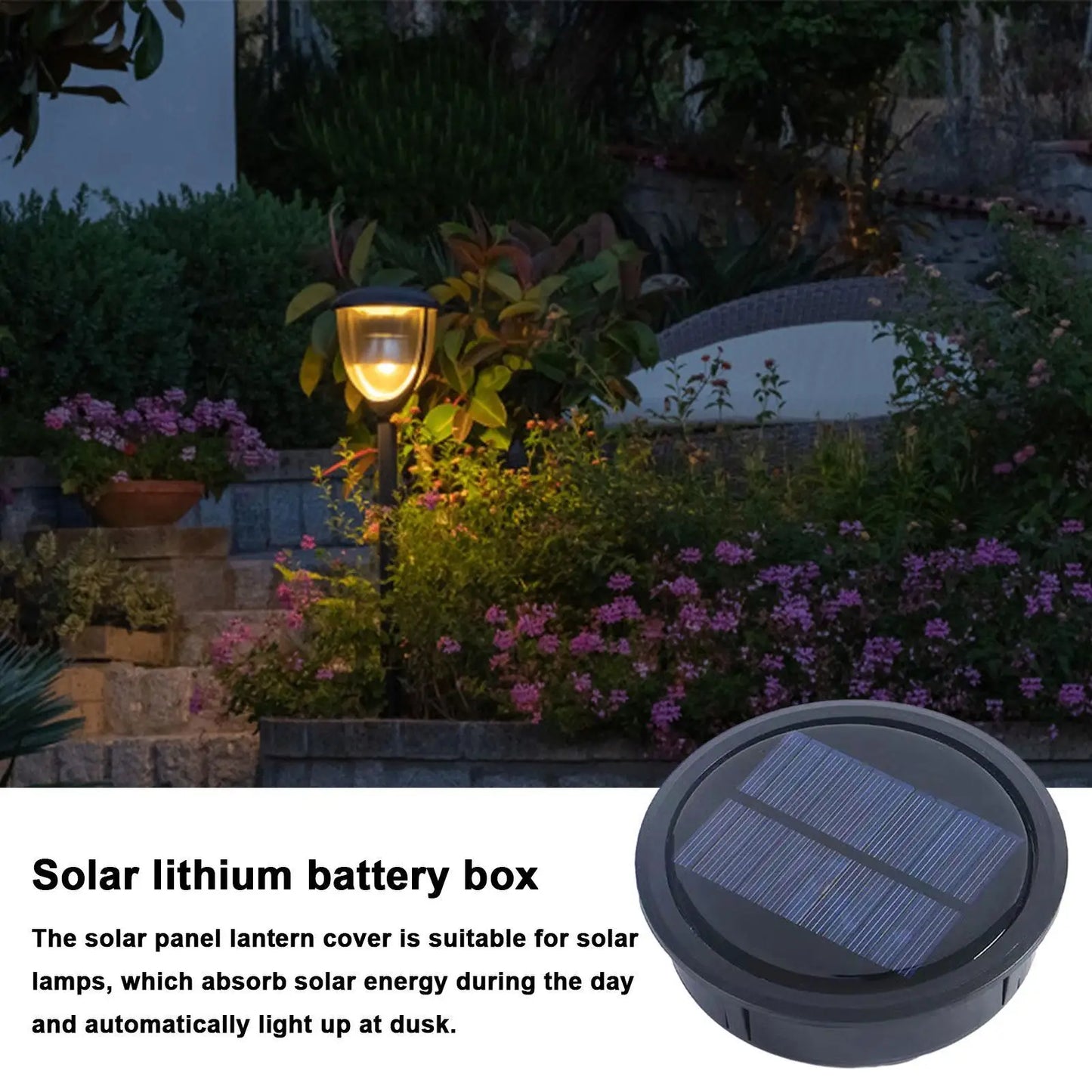 Solar Lantern Replacement Top – LED Waterproof Solar Lid