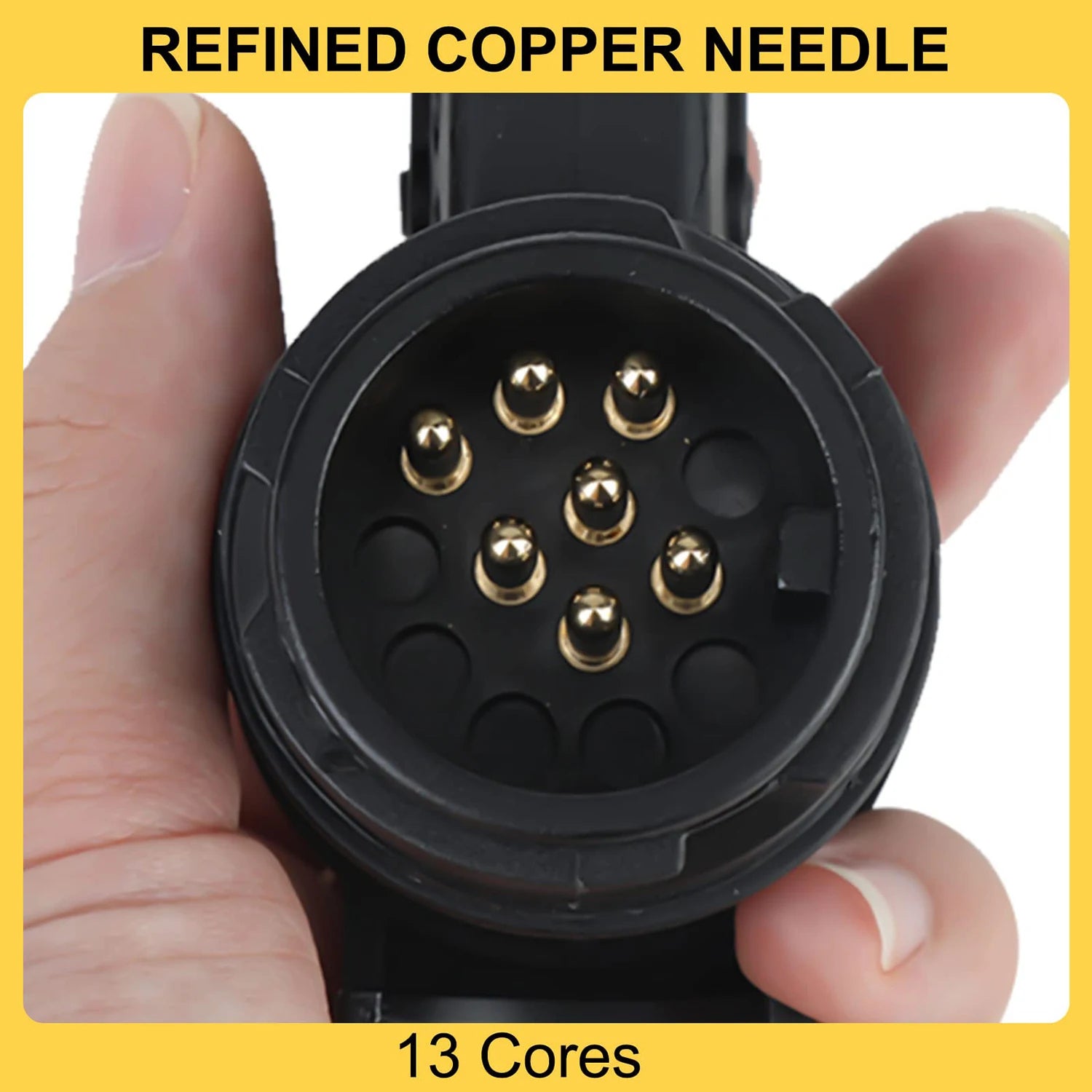 13 Pin to 7 Pin Towing Adaptor Trailer Caravan Truck Towbar Car Plug Adapter 12V Waterproof Electric Socket Converter Connector Peaceful Pleasures Health and Wellness