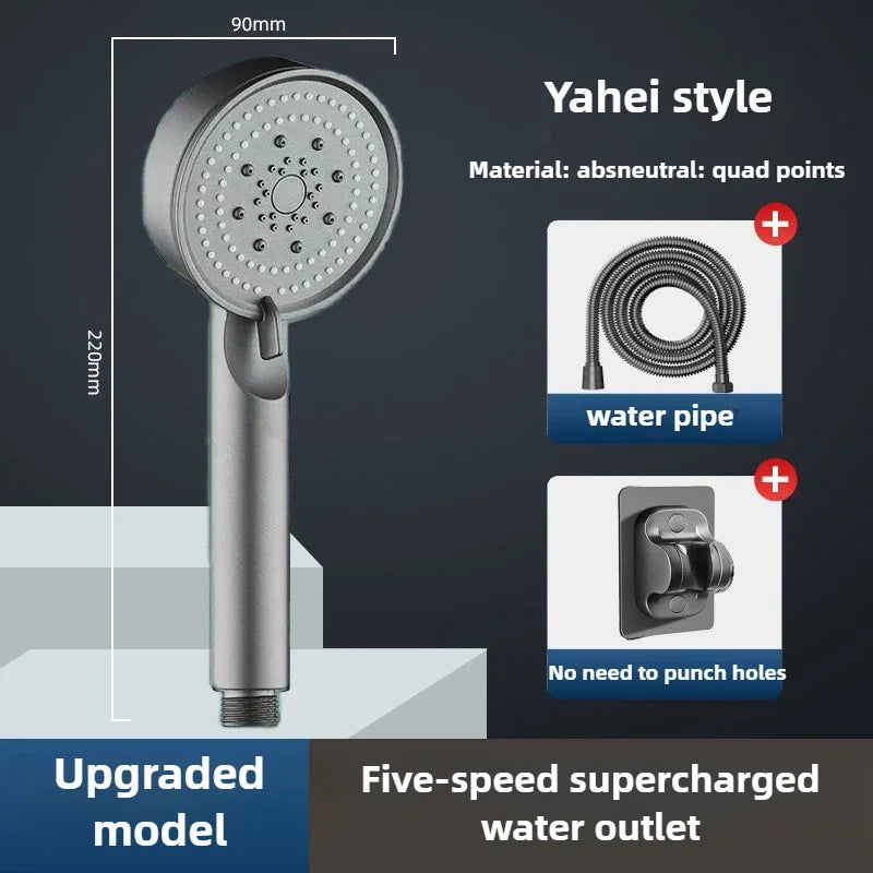 5-Mode High-Pressure Handheld Shower Head | Water Saving