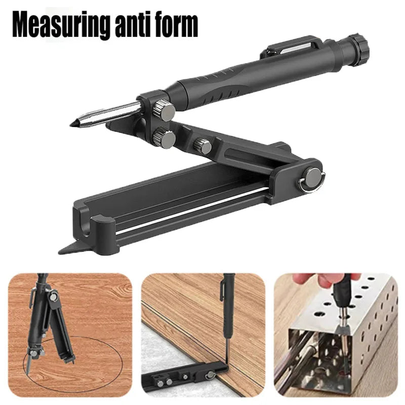 Multi-function Scribing Tool Aluminum Alloy Scribe Carpentry Graffiti