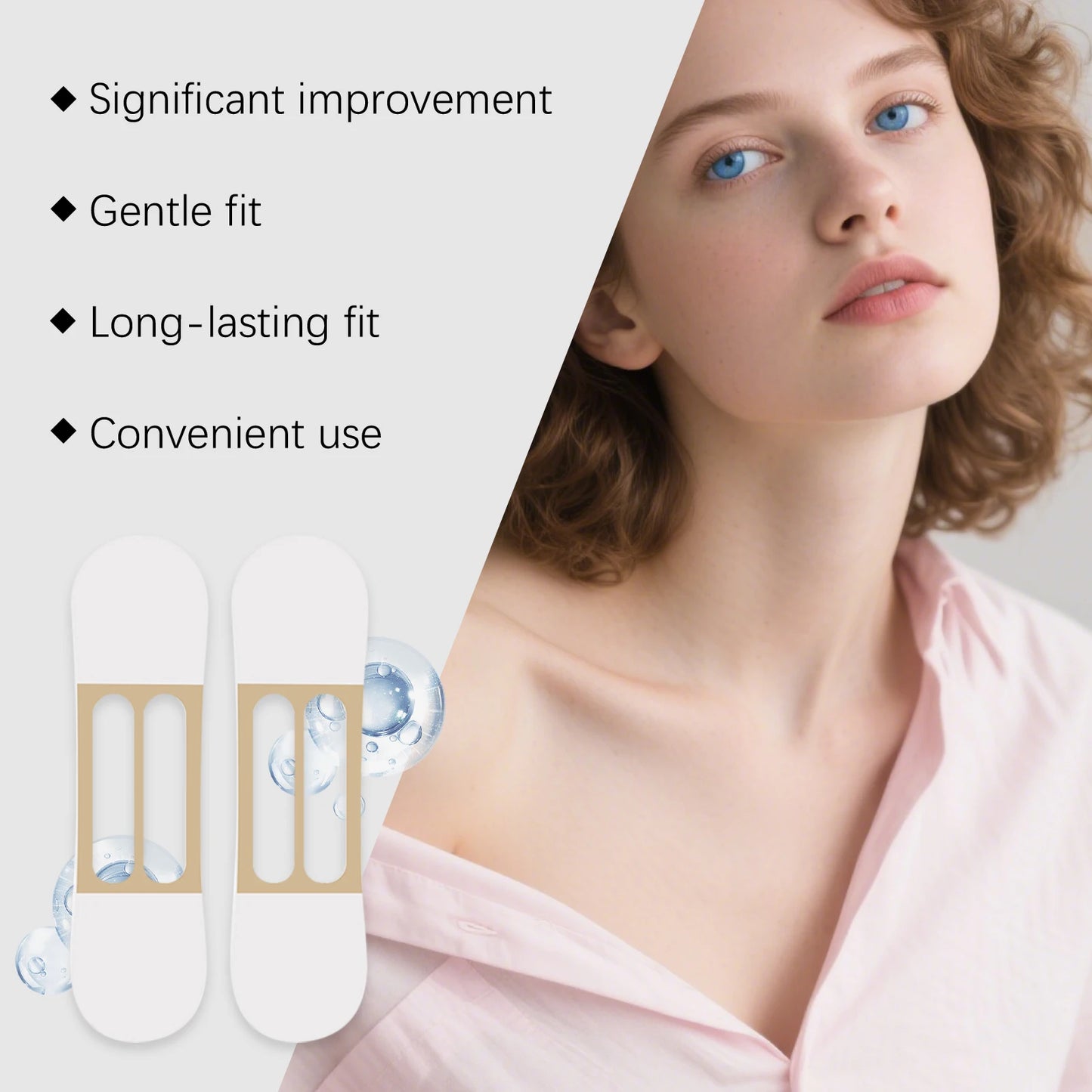 Hyaluronic Acid Neck Lifting Patches Fade Fine Lines Reduce Droop Improve Skin Elasticity Enhance Contour Sense Neck Care Patch Peaceful Pleasures Health and Wellness