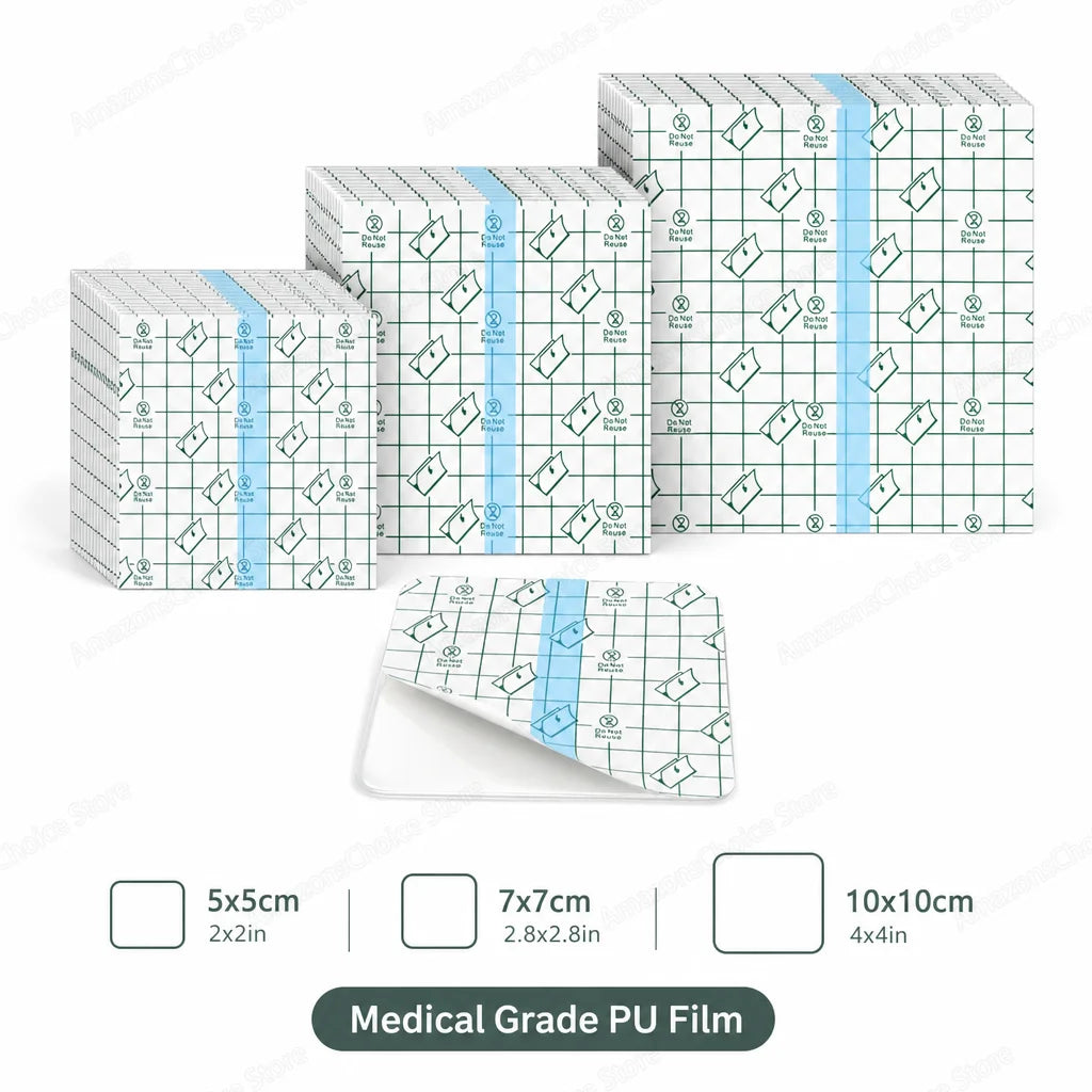 PU Waterproof Bandages Disposable Transparent Stretchable Adhesive Bandages Waterproof Protect Your Tattoos And Showers Peaceful Pleasures Health and Wellness