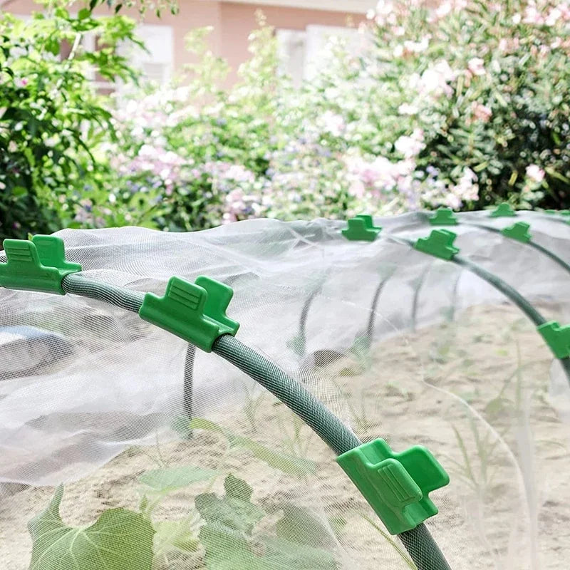 12-Pack Greenhouse Film Clamps – Hoop Pipe & Netting Tunnel