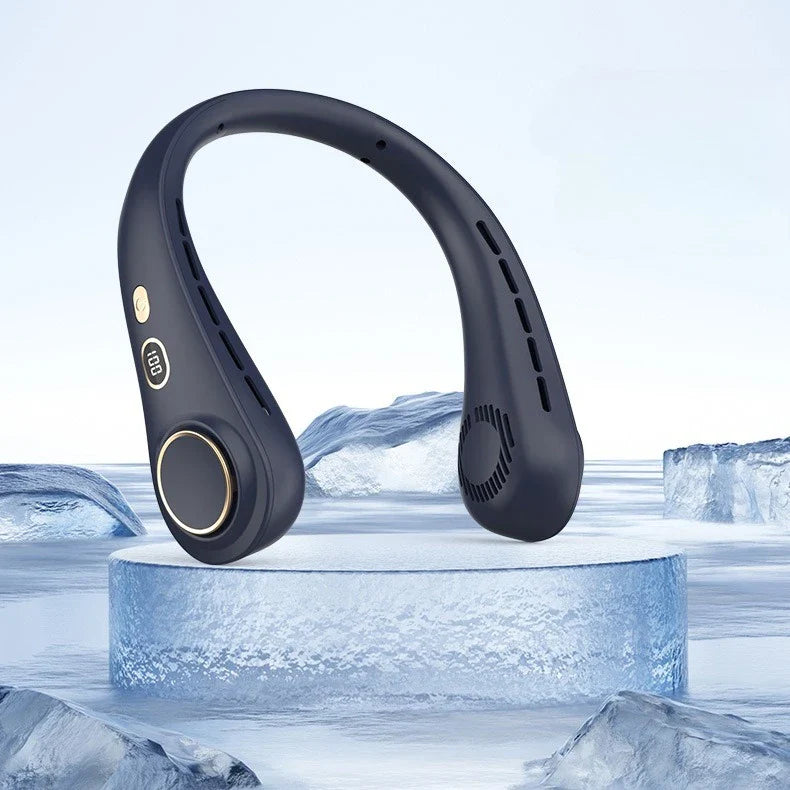 Portable Bladeless Neck Fan – Rechargeable Wearable Cooler